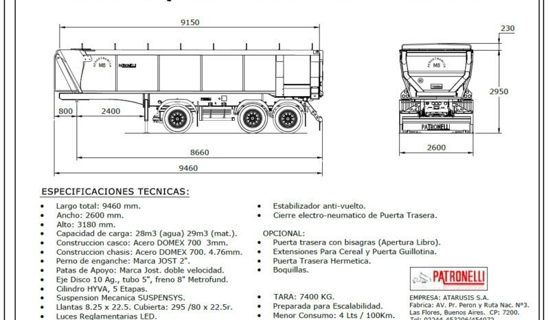 Batea M8 Aerodinamica PATRONELLI